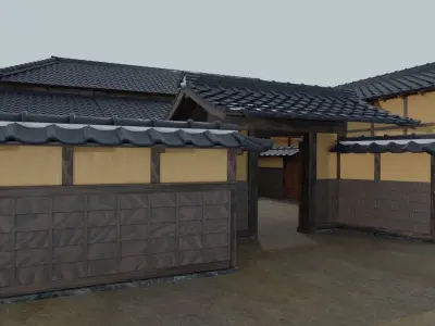 Japanese writer Koizumi Yakumo house 3D model