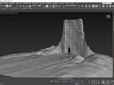 3d portal door to future 3D model