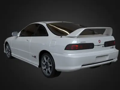 Acura Integra 2001 Free low-poly 3D model