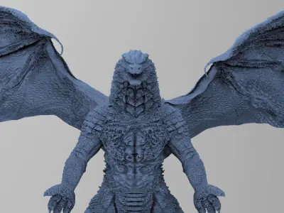 Drake God Lizard 1  3D model