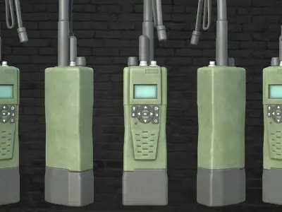 MILITARY Game Ready Spear Head Radio Low-poly 3D model