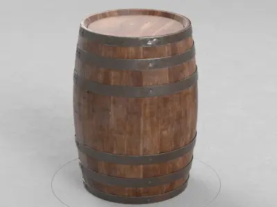 Barrel 3D model 10