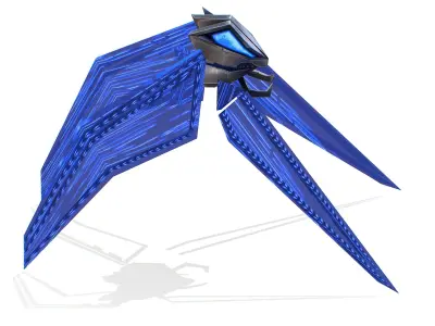 SkyFi Low Poly Flying Military Spy Drone Low-poly 3D model