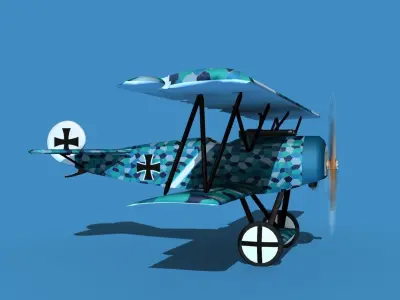 Fokker D-VI V07 3D model