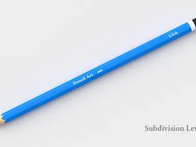 Pencil 02 3D Model