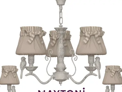 Chandelier Elegant Bird ARM013-03-W Maytoni Classic Free 3D model