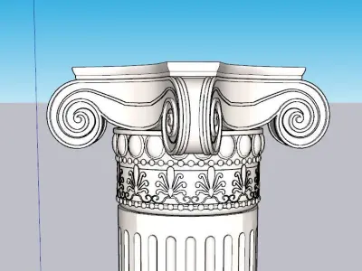 indian jodhpuri stone piller column  Low-poly 3D model