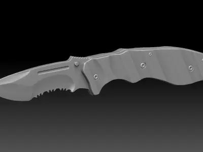 Combat Tactical Knife Printable 2 3D print model