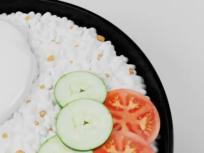 Egg Rice 3D model