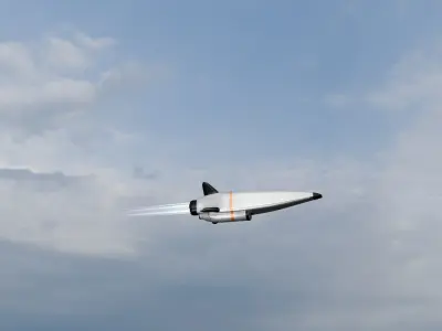 Hypersonic missile 3D model