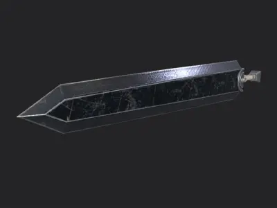 Berserk - Dragon Slayer Sword - Asset Fan Model Art Free low-poly 3D model