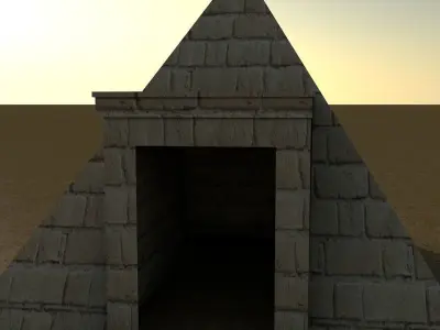 Stone House Low-poly 3D model