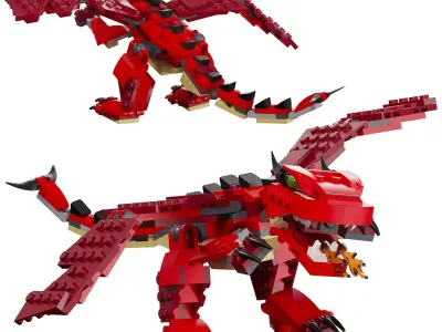 Lego - 31032 Red Creatures 3D model