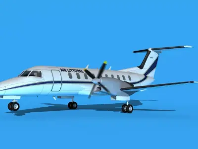 Embraer EMB120 Air Littoral 3D model