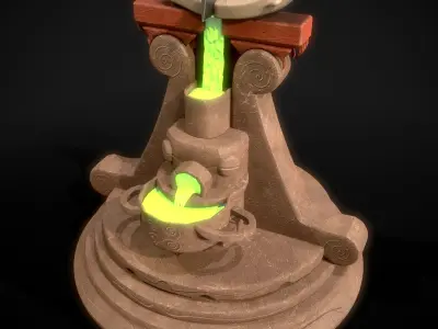 Fish Cutting Board PBR Texturing Low-poly 3D model