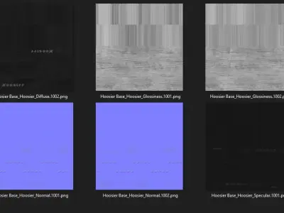 Hoosier DR2 Circuit Tire Real World Details 3D model