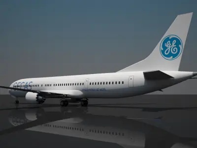 Gecas boeing 737 max 10 3D model