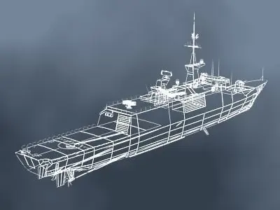 Lafayette Stealth Frigate 3D model