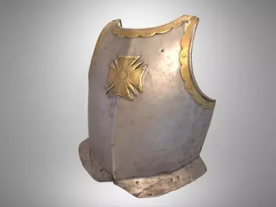 Armor Breastplate Low-poly 3D model