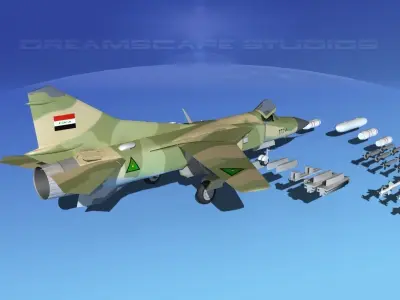 Mig 23 Flogger B V22 Iraq 3D model