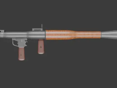 RPG-7 Military Conflict Free low-poly 3D model