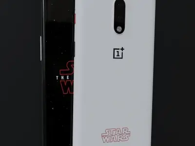 OnePlus 7 Star Wars Special Edition Black Red White 3D model
