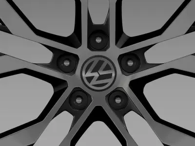 Volkswagen Golf GTI rim 3D model
