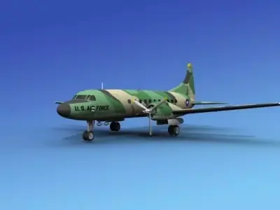 Convair T-29 USAF V05 3D model