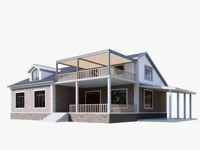 house Low-poly 3D model