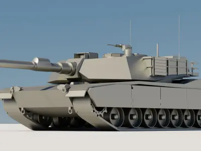 43 Tanks Base Mesh Low-poly 3D model