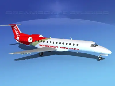 Embraer ERJ-135 Suncoast Air 3D model