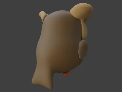 Cartoon Owl 3D model