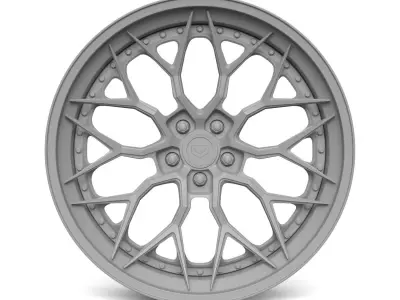 Vossen S-17 3 piece wheels 3D model