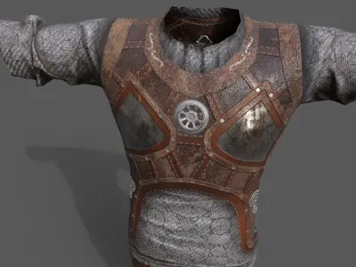  Steampunk skin 11 Low-poly 3D model