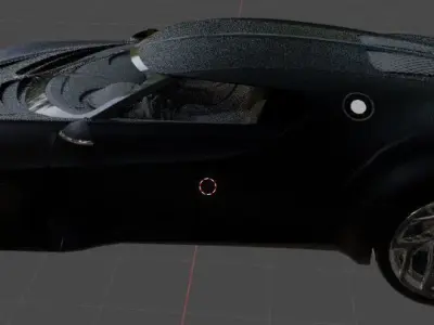 Bugatti La Voiture Noire Free low-poly 3D model