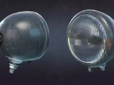 Searchlight FG-16E Low-poly 3D model