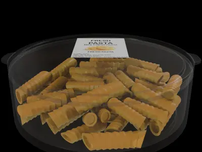 Fresh Pasta Low-poly 3D model