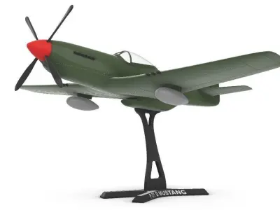 P51 D Mustang 1-32 3D print model