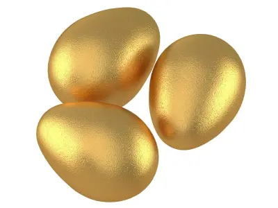 Eggs Gold 3D model