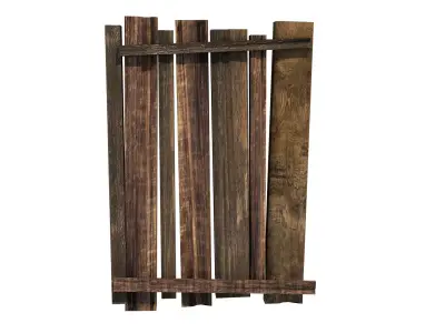 Old Wood Plank 3D model