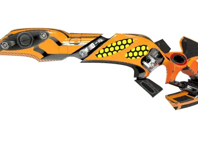 SCIFI Weapon  Low-poly 3D model