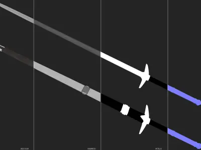 Sword and Scabbard Low-poly 3D model