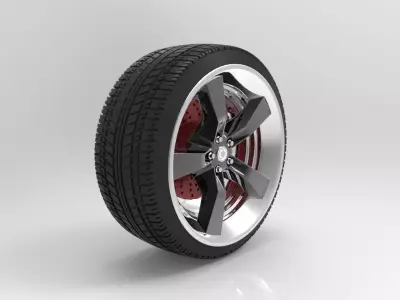 Car Tire Free 3D model
