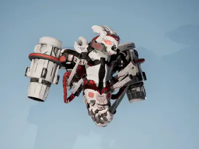 SciFi Beast02 Wasp Low-poly 3D model