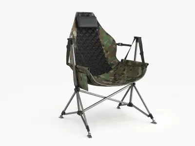 Hammock Camping Chair Low-poly 3D model