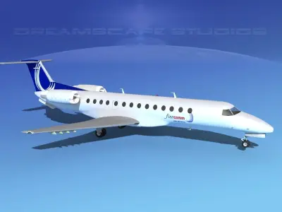 Embraer ERJ-135 Finnair 3D model