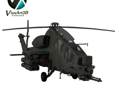 Military helicopter collection 3D model