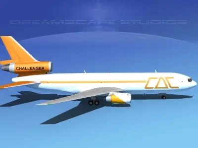 Douglas DC-10 CAC Cargo 3D model