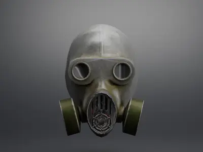 Gas mask STALKER ubludok Low-poly 3D model