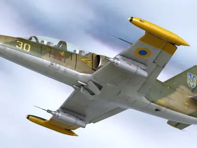 L39 Albatros Low-poly 3D model